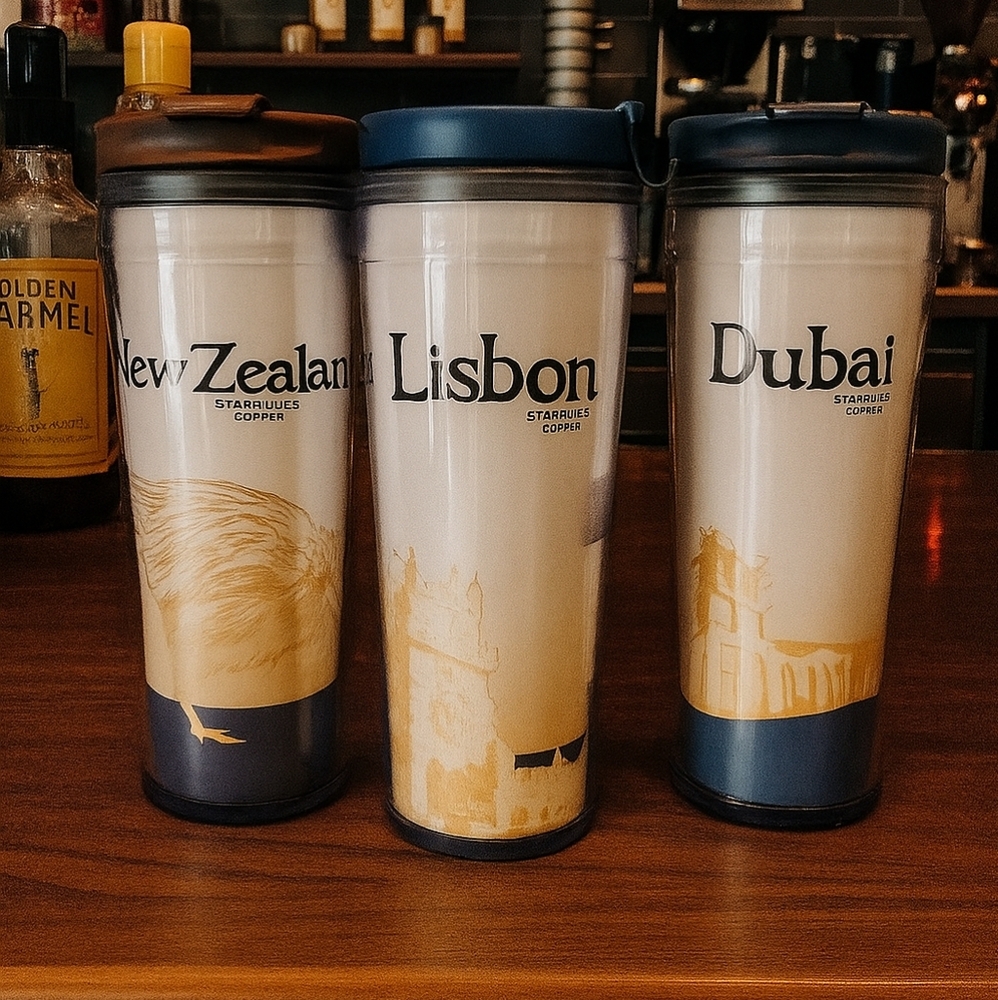Starbucks New Zealand 2012 Collectible Tumbler - 12 oz ⭐ Rare! Travel Series